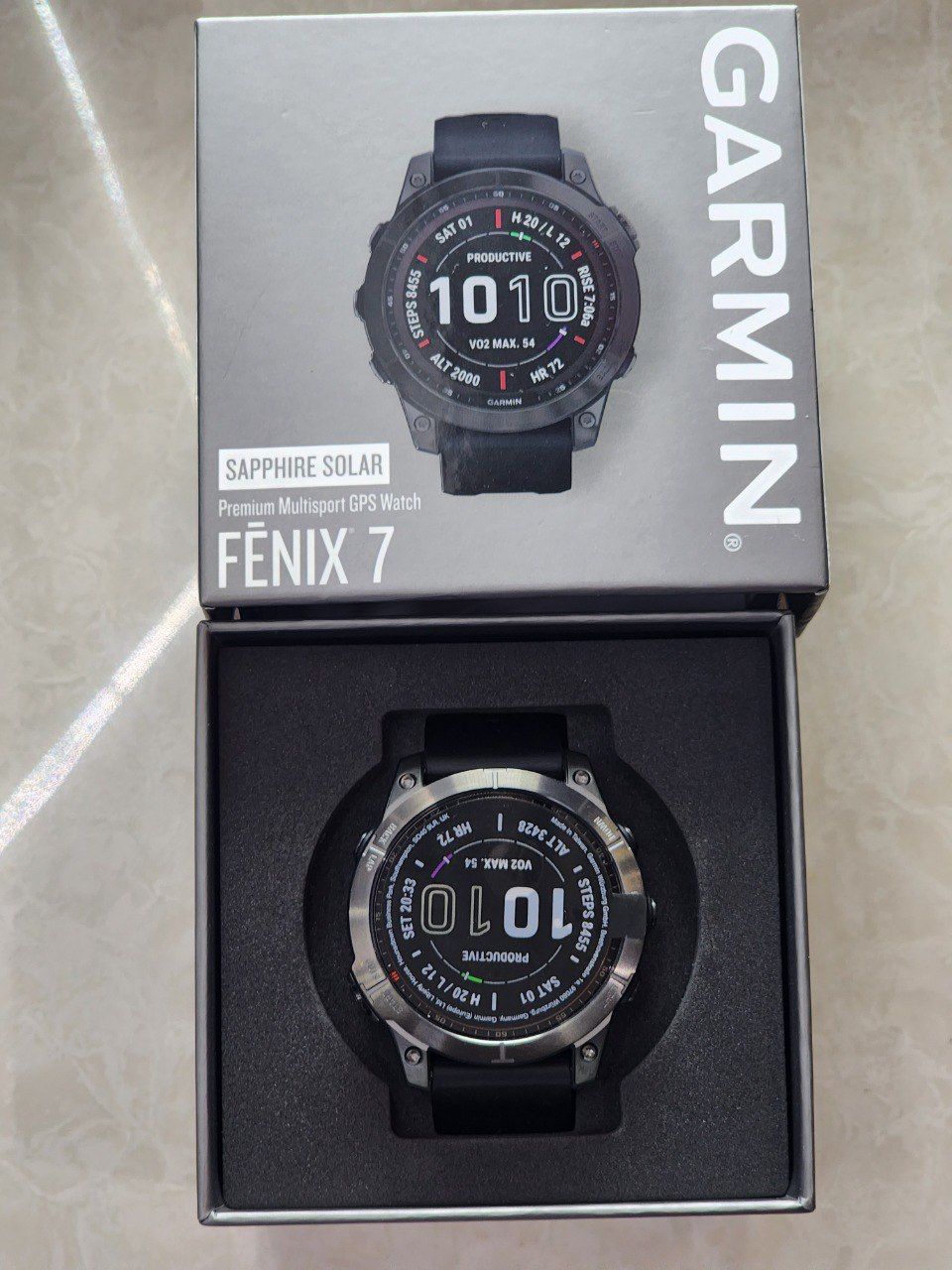 Garmin Fenix 7 Sapphire Solar - Carbon Gray